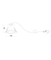 COMET: LED Tri-CCT Dimmable Low Glare Recessed Downlights IP20 (IP54 front face)