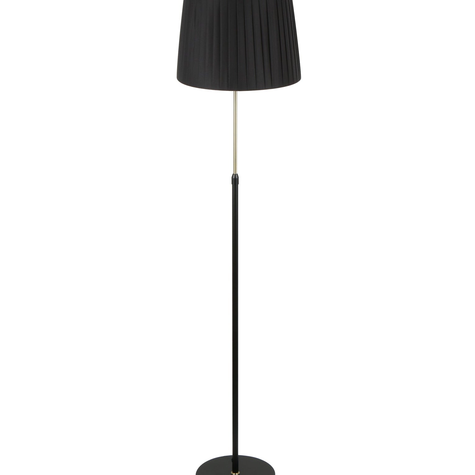 CRECER: Interior Slanted Pleated Shade Height Adjustable Floor Lamps