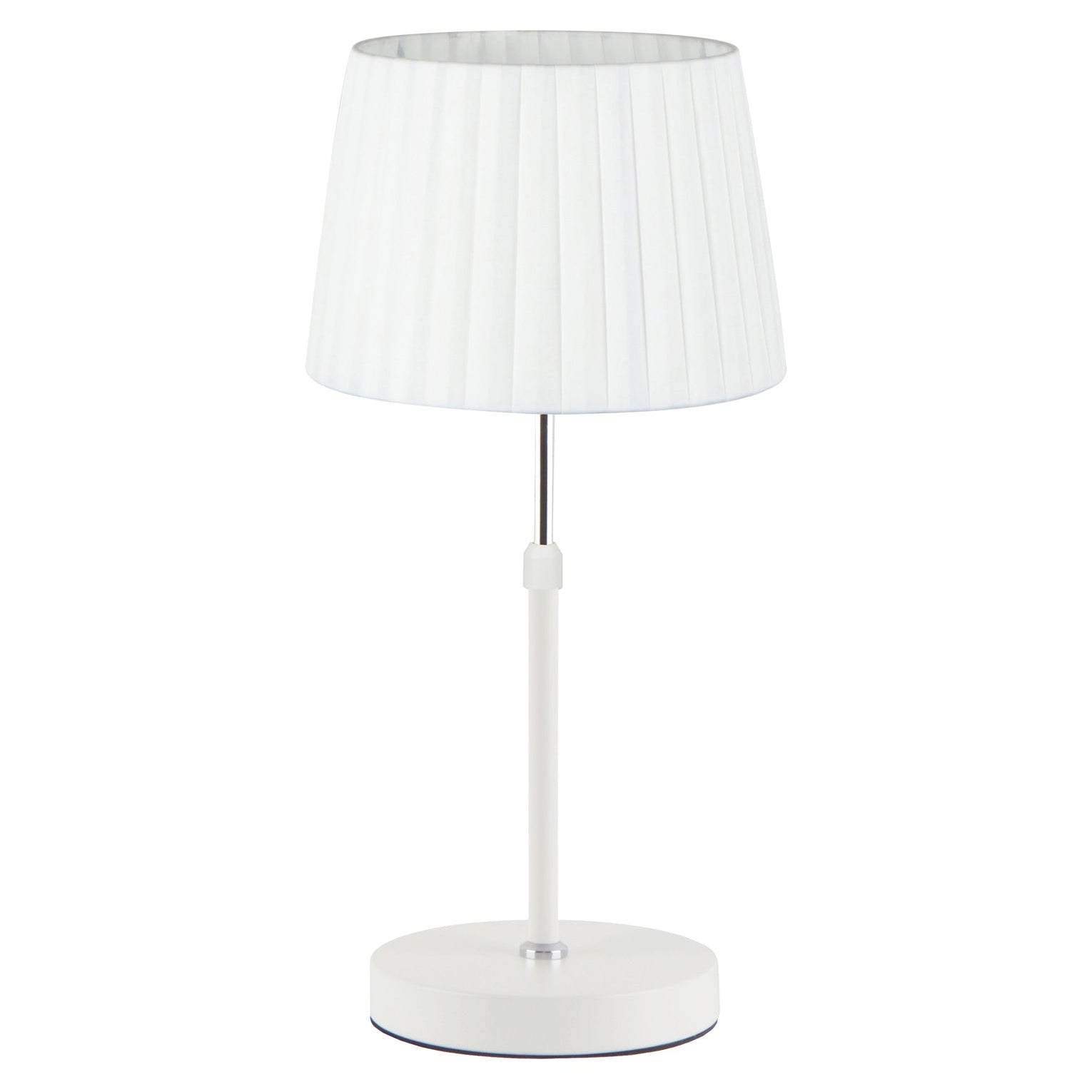 CRECER: Interior Slanted Pleated Shade Height Adjustable Table Lamps