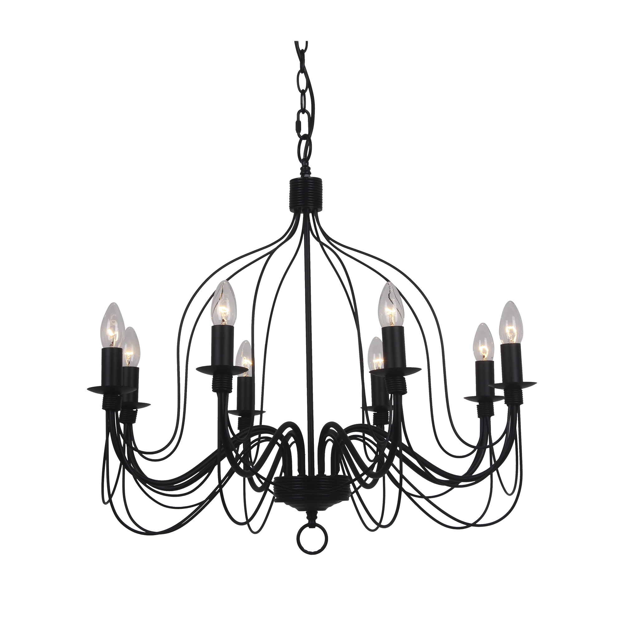 Candice Chandelier Small, Medium, Large in Black or White