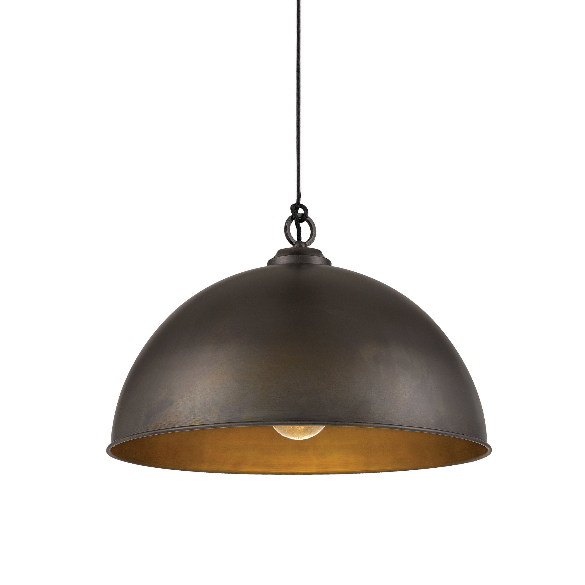 Cassidy Pendant Light Small, Medium, Large in Weathered Iron
