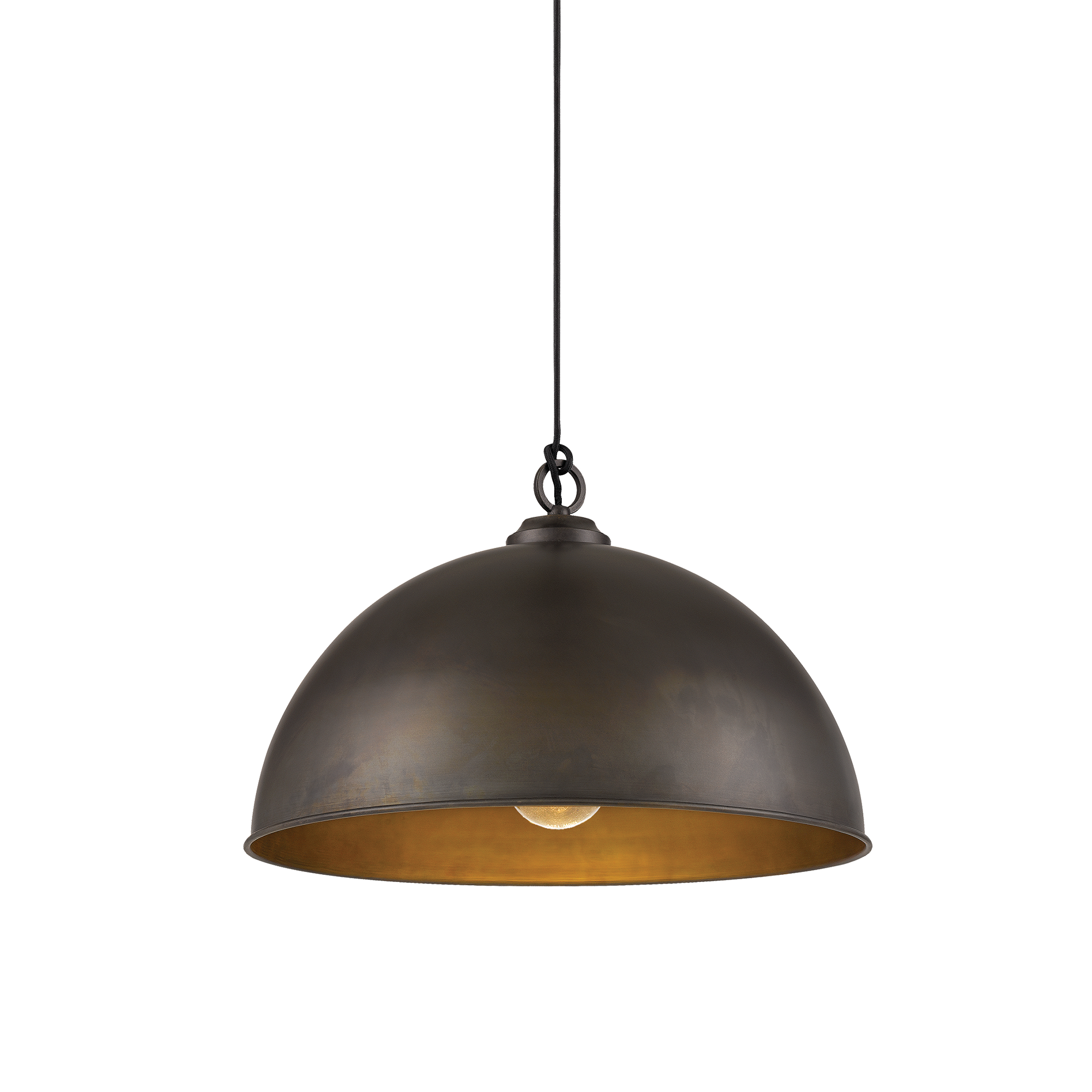 Cassidy Pendant Light Small, Medium, Large in Weathered Iron