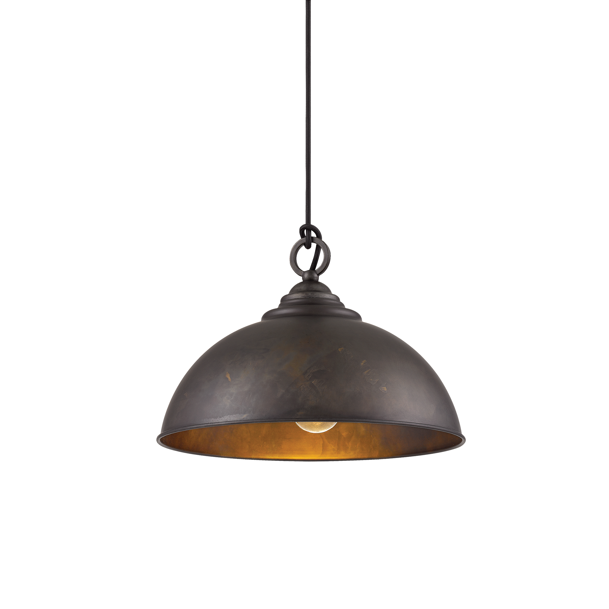 Cassidy Pendant Light Small, Medium, Large in Weathered Iron