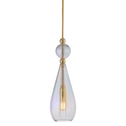 Smykke Pendant Light W125mm Glass Shiny Gold