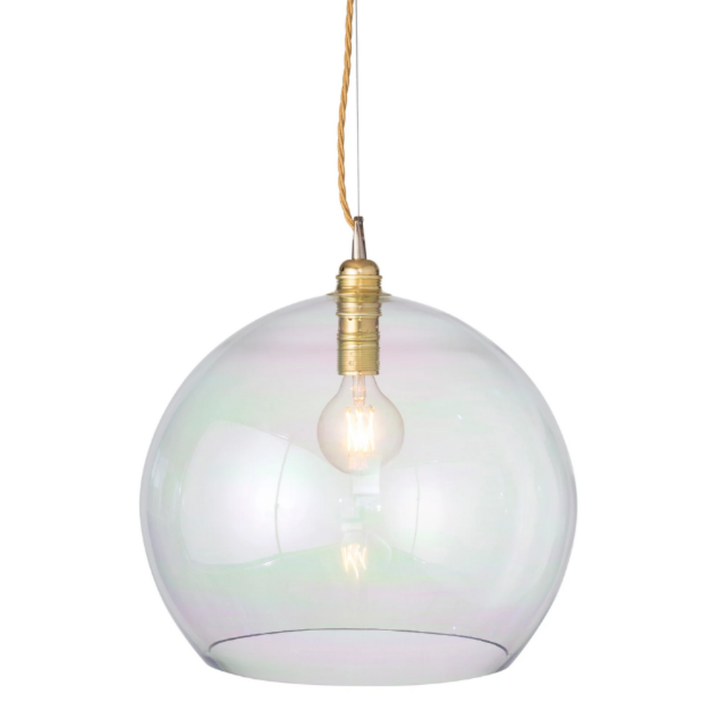 Rowan Pendant Light W390mm Glass Matt Gold