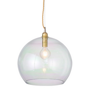 Rowan Pendant Light W390mm Glass Matt Gold
