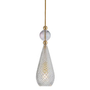 Smykke Pendant Light W125mm Check Clear Glass
