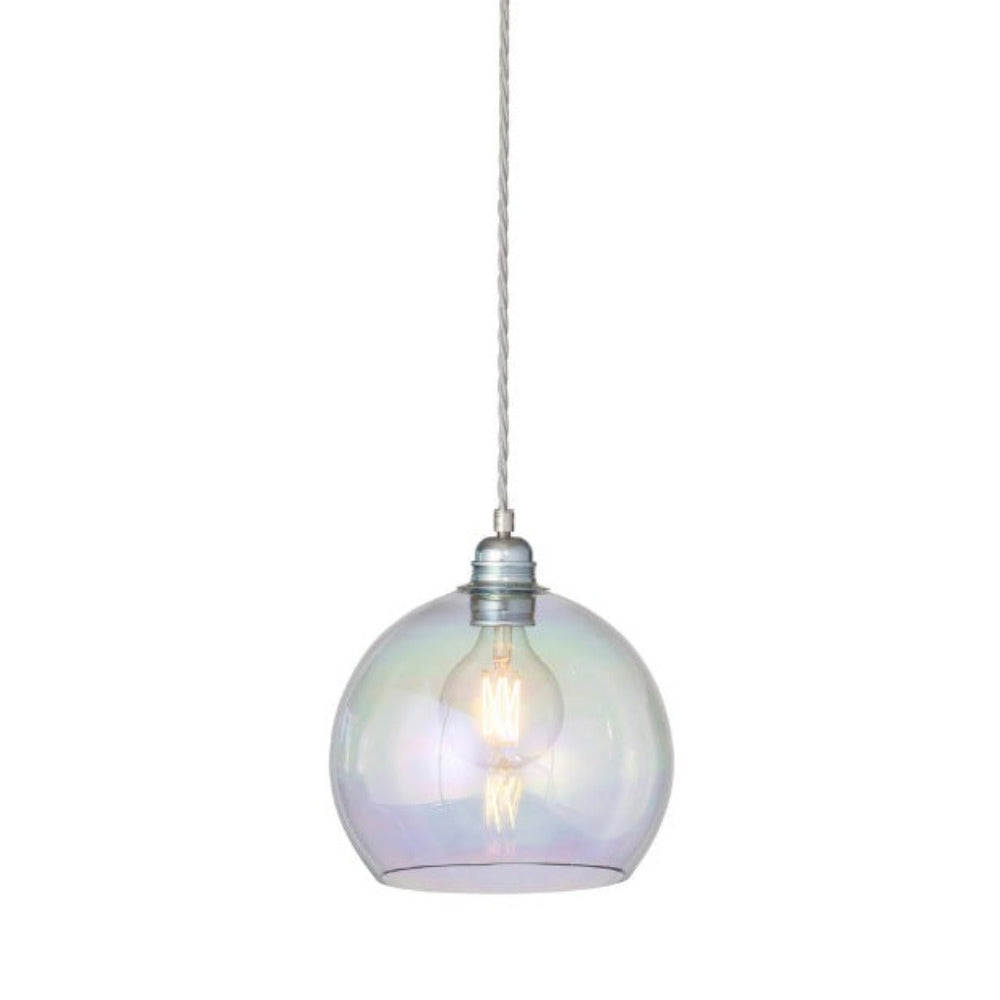 Rowan Pendant Light W220mm Glass Matt Silver