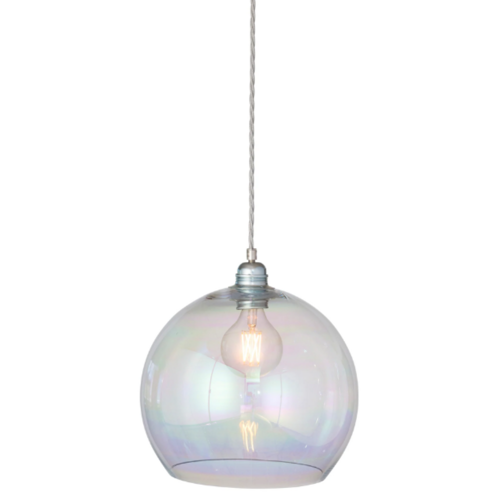 Rowan Pendant Light W280mm Glass Matt Silver