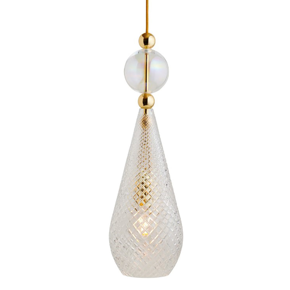 Smykke Pendant Light W180mm Check Clear Glass