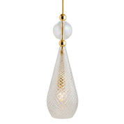 Smykke Pendant Light W180mm Check Clear Glass