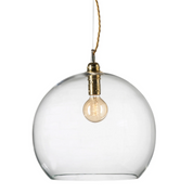 Rowan Pendant Light W390mm Glass Matt Gold