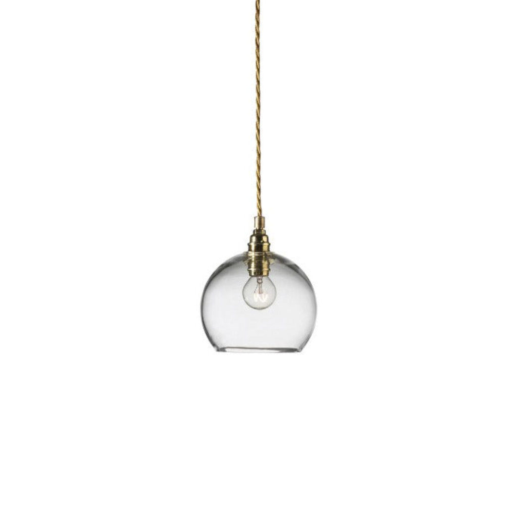 Rowan Pendant Light W155mm Glass Matt Gold
