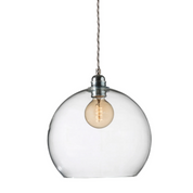 Rowan Pendant Light W280mm Glass Matt Silver