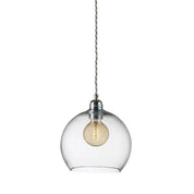 Rowan Pendant Light W220mm Glass Matt Silver