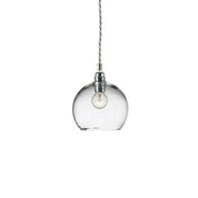 Rowan Pendant Light W155mm Glass Matt Silver