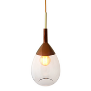 Lute Pendant Light W220mm Glass