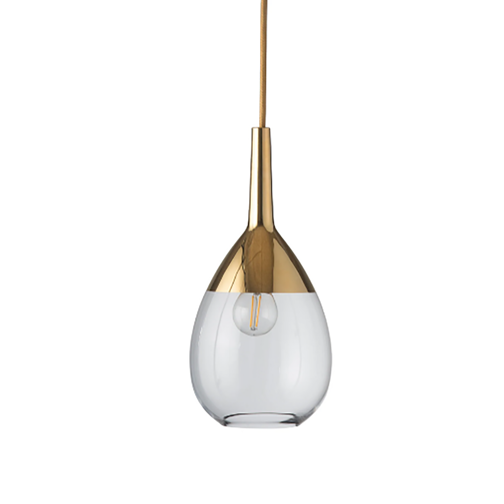 Lute Pendant Light W140mm Glass