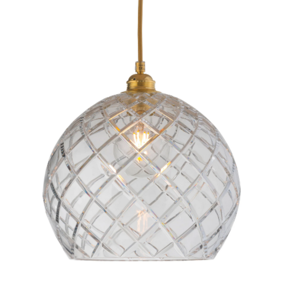 Rowan Pendant Light W280mm Glass Matt Gold