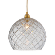 Rowan Pendant Light W280mm Glass Matt Gold