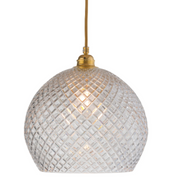 Rowan Pendant Light W280mm Glass Matt Gold