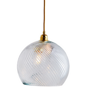Rowan Pendant Light W280mm Glass Matt Gold
