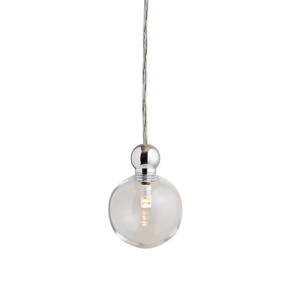 Uva Mini Pendant Light 12V W70mm Shiny Silver
