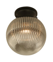 D.I.Y. Batten Fix Ceiling Lights - Large Spherical Ribbed Shape Fixtures