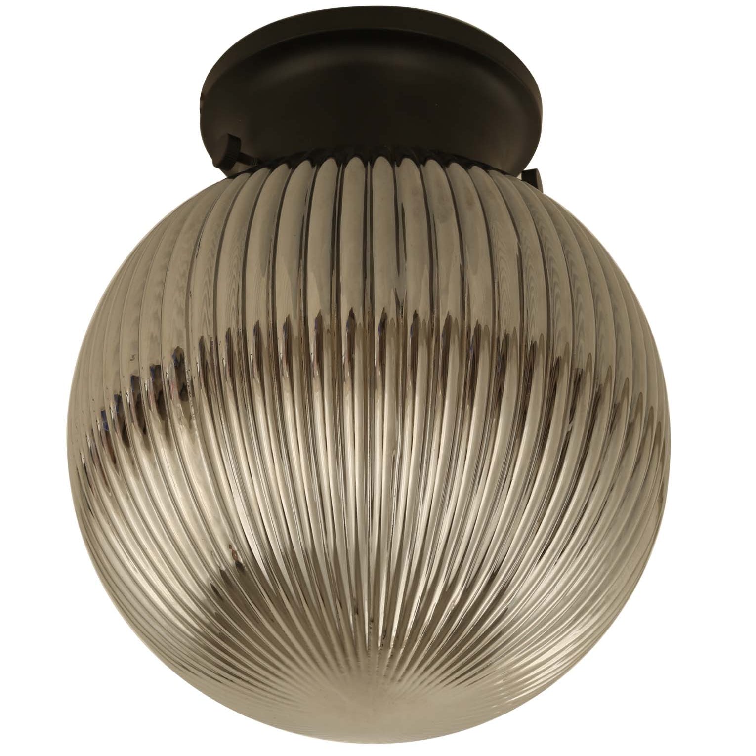 D.I.Y. Batten Fix Ceiling Lights - Large Spherical Ribbed Shape Fixtures