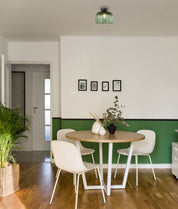 DIYVINTAJ: D.I.Y. Dome Ribbed Glass Batten Fix Ceiling Lights