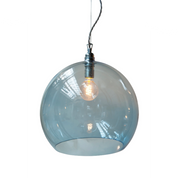 Rowan Pendant Light W390mm Glass Matt Silver