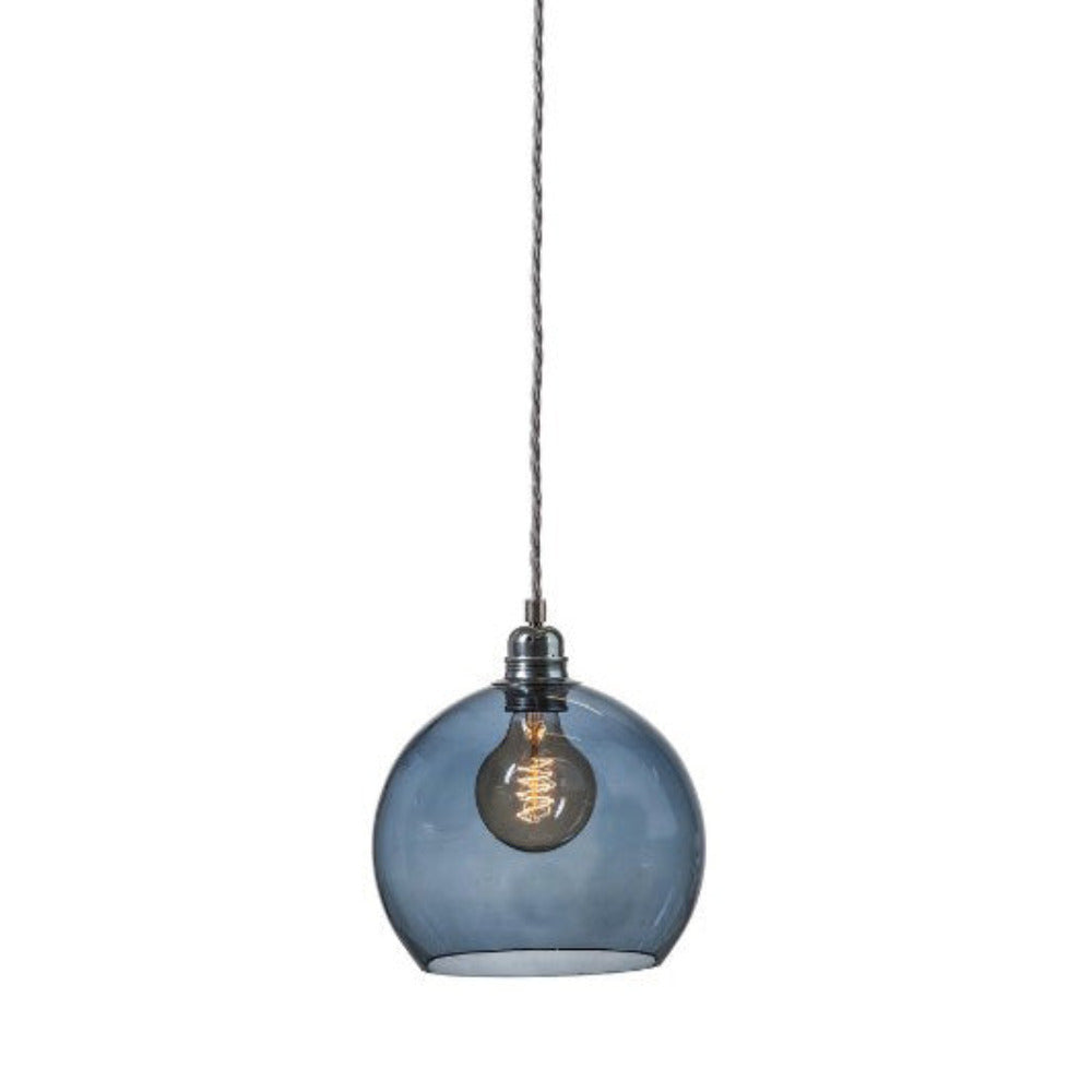 Rowan Pendant Light W220mm Glass Matt Silver