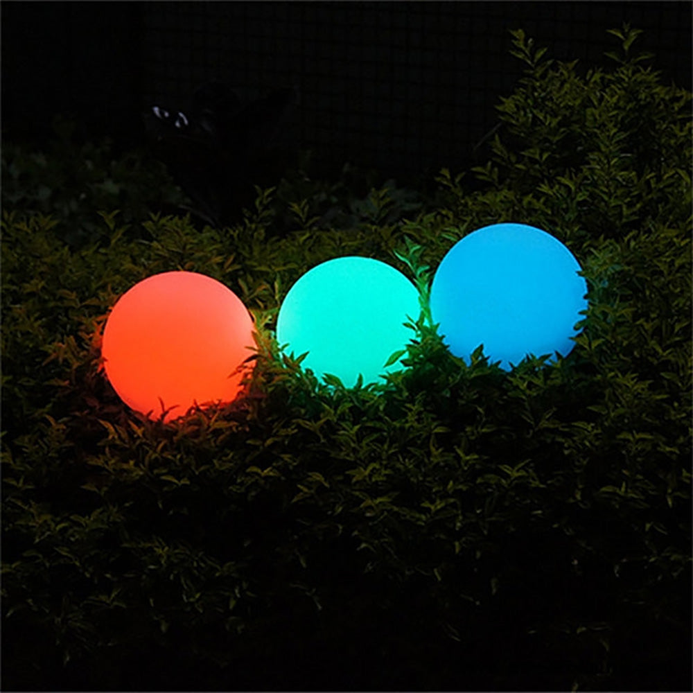 LED Mood Outdoor Portable Ball Light 5V Battery W400mm White Plastic RGB