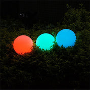 LED Mood Outdoor Portable Ball Light 5V Battery W400mm White Plastic RGB