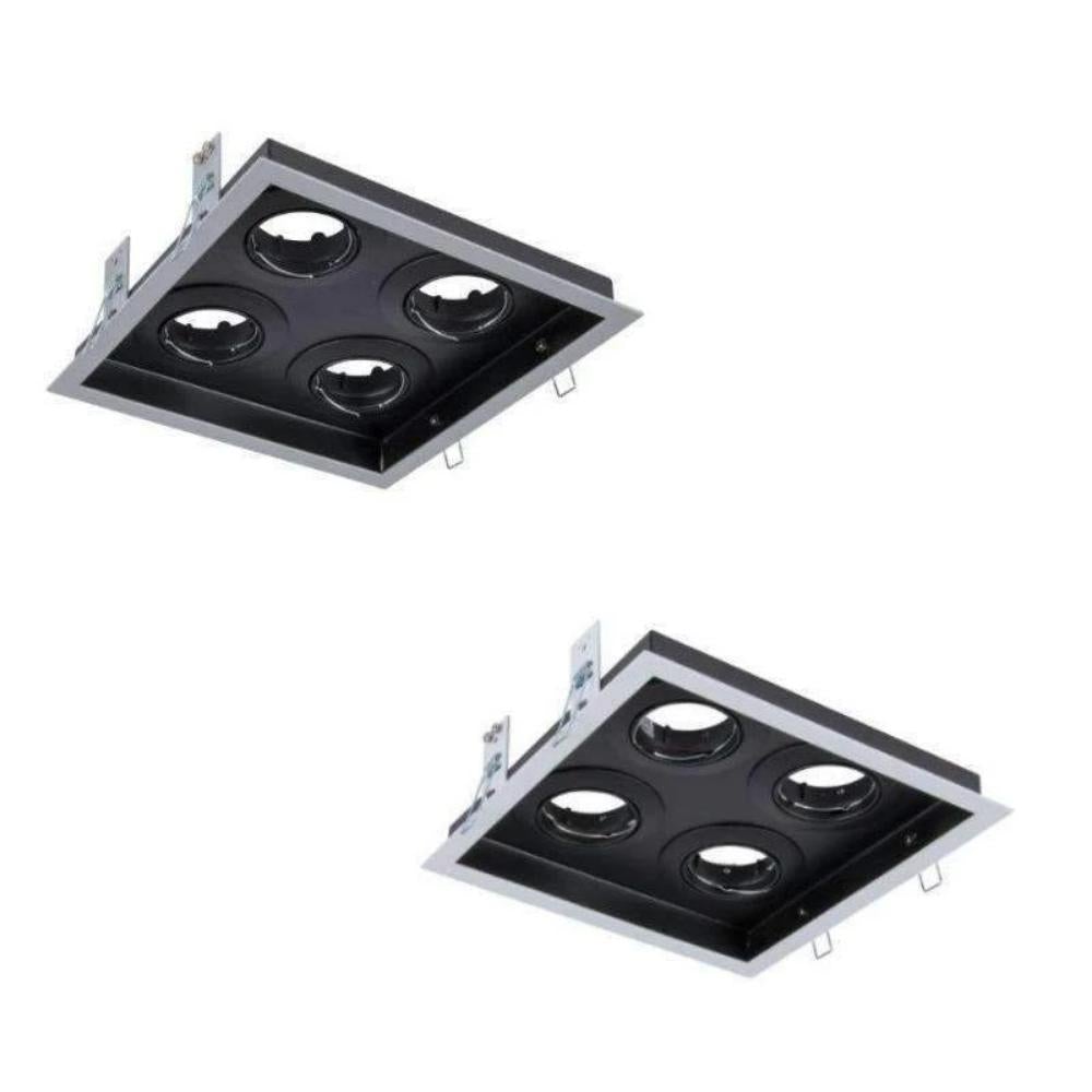 4SQ - 4 Light Square Slotter Downlight Frame-Domus Lighting-Ozlighting.com.au