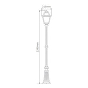 Domus GT-278 Avignon - Single Head Tall Post Light-Domus Lighting-Ozlighting.com.au