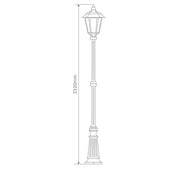 Domus GT-428 Turin - Single Head Tall Post Light-Domus Lighting-Ozlighting.com.au
