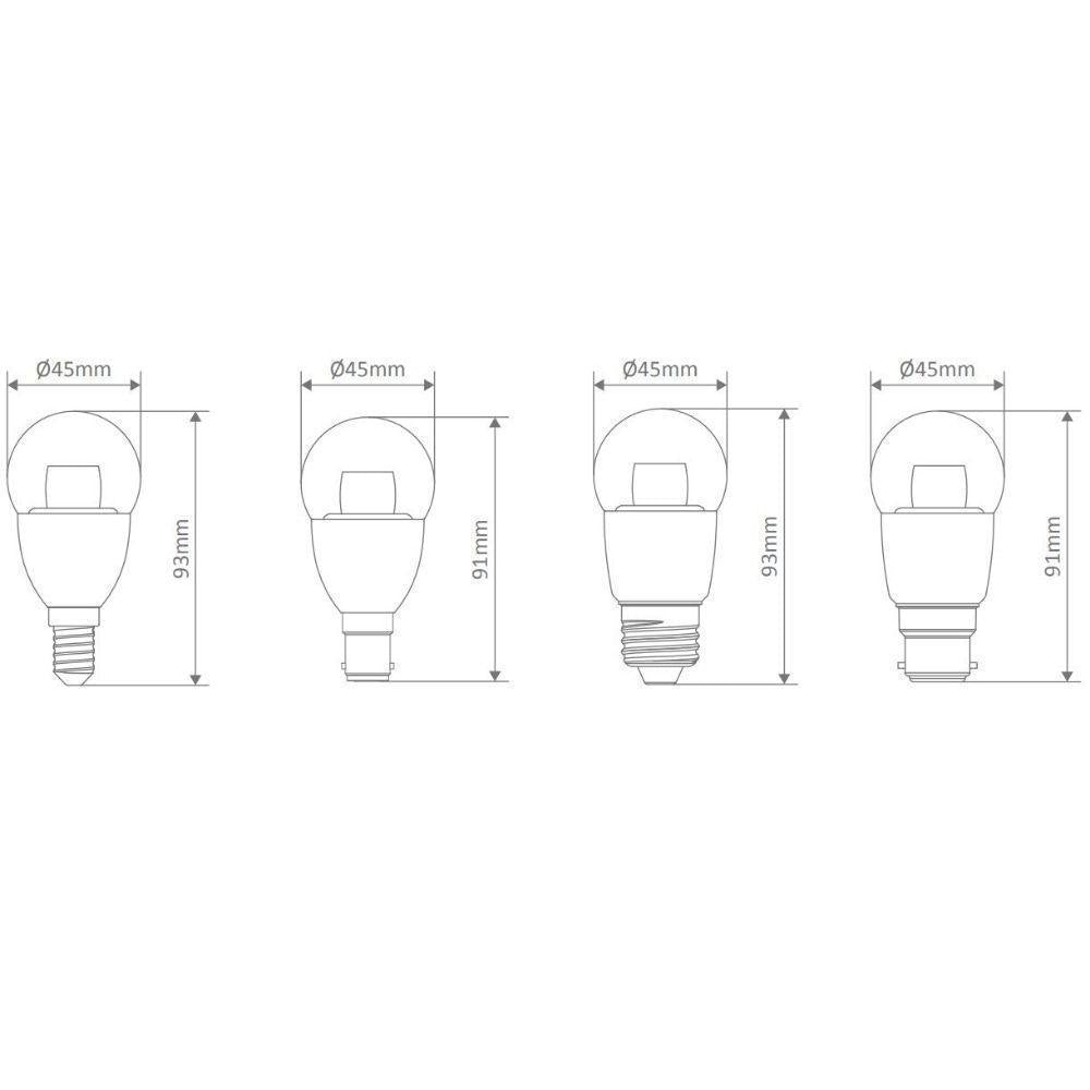Domus KEY-ROUND - 6W Clear Dimmable LED Globe Base-Domus Lighting-Ozlighting.com.au