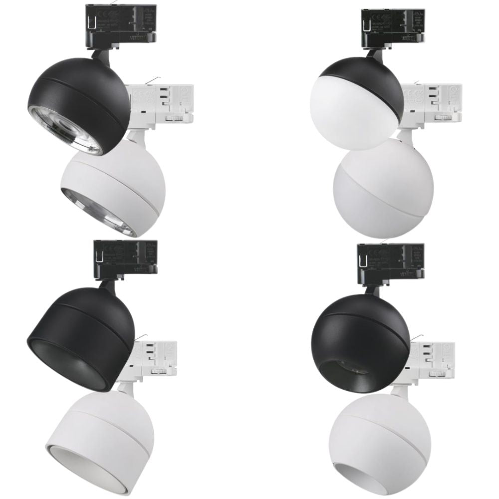 Tri-Colour Switchable Dimmable Adjustable Track Mounted Head Spot Light-Domus Lighting-Ozlighting.com.au