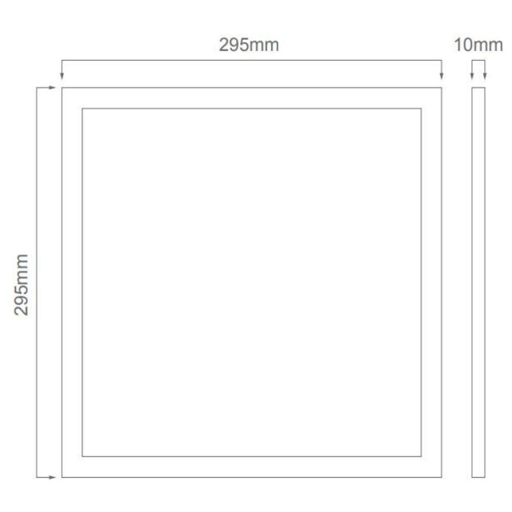 Domus PANEL-TRIM-303 - 330x330mm Recessed Panel Trim Satin White-Domus Lighting-Ozlighting.com.au