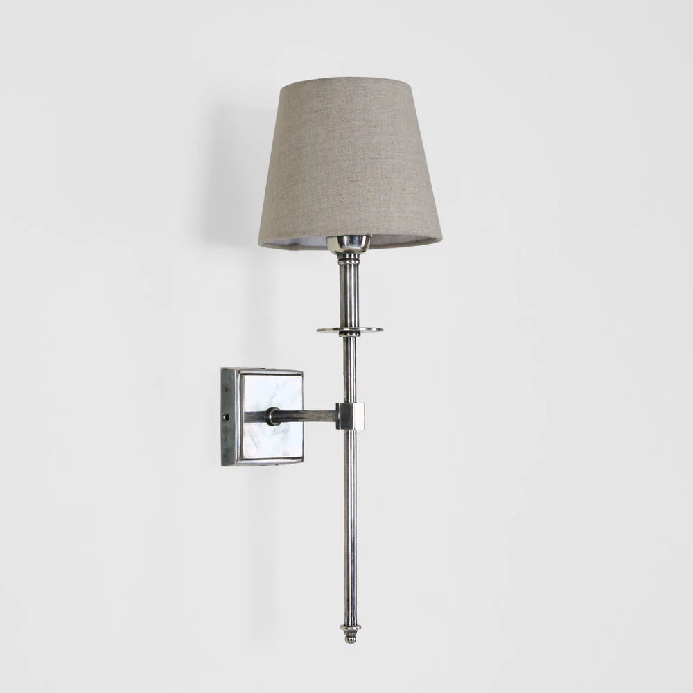Danish Wall Light Antique Silver