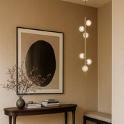 ELSON 6 LIGHT PENDANT ANTIQUE GOLD