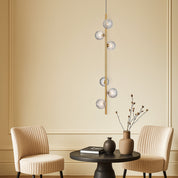 ELSON 6 LIGHT PENDANT ANTIQUE GOLD