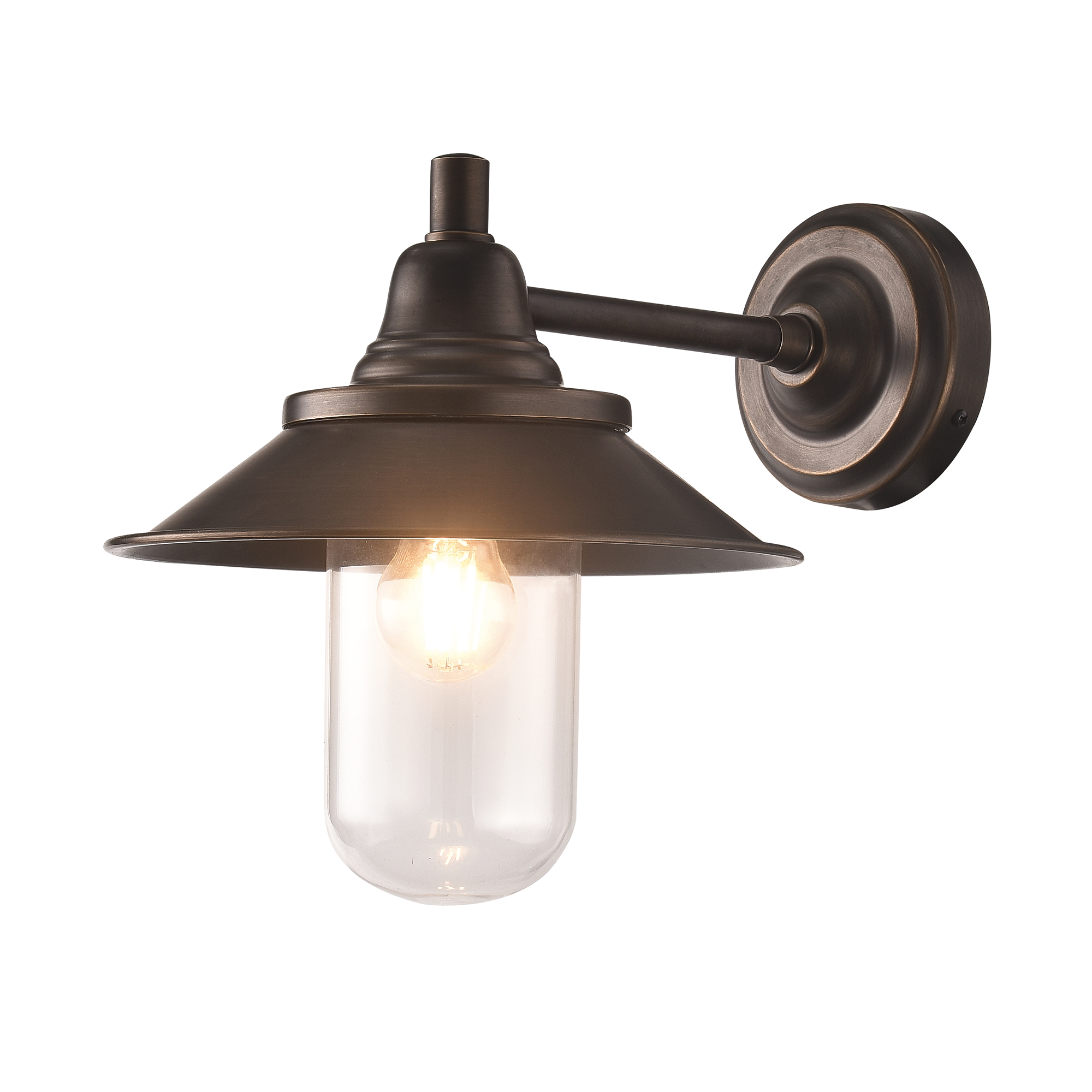 Epping Outdoor Wall Light in Black or Weathered Bronze