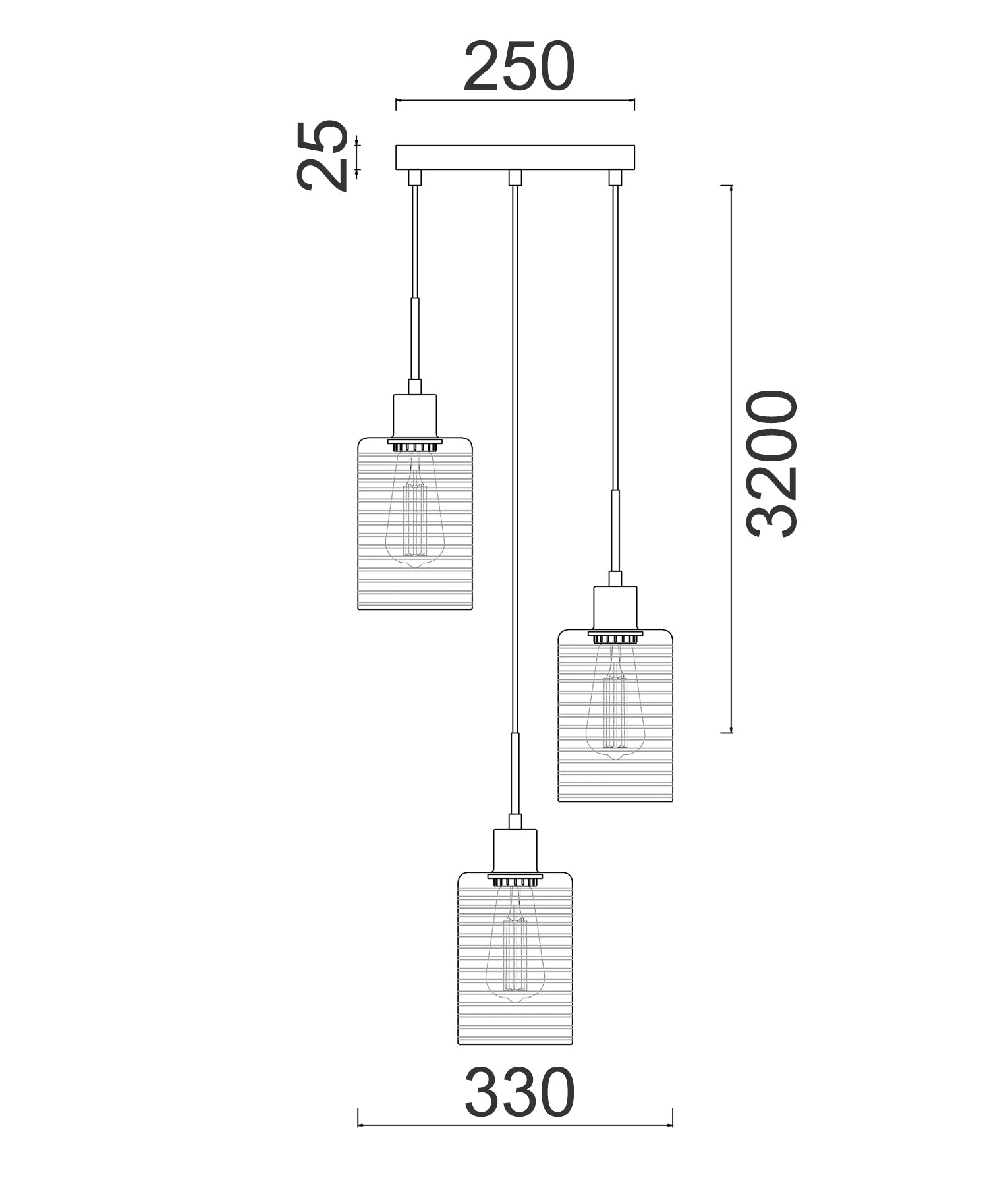 ESPEJO4: Interior Iron & Rose Gold Oblong Glass with Dotted Effect Pendant Lights