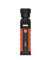 Adjustable Zoom Torch: LED 180° Rechargeable 900LM Flood Spot Beam Torch IP54 IK08