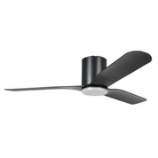 ILUKA Hugger DC Ceiling Fan 60" Matt Black With LED