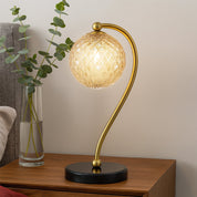 FELTON TABLE LAMP BLACK MARBLE