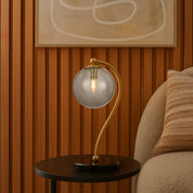 FELTON TABLE LAMP BLACK MARBLE