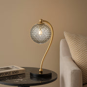 FELTON TABLE LAMP BLACK MARBLE